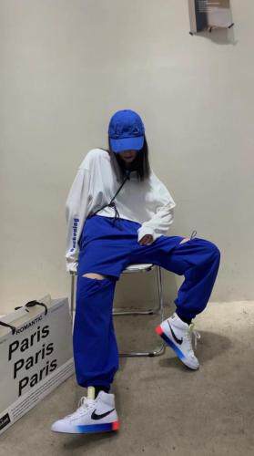 领口撞色卫衣,女装卫衣/绒衫,Queena PHoebe