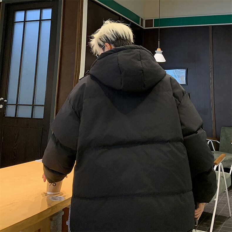 男士棉服外套连帽宽松秋冬面包服MY606P78直播,男装棉衣,星座1904A-1