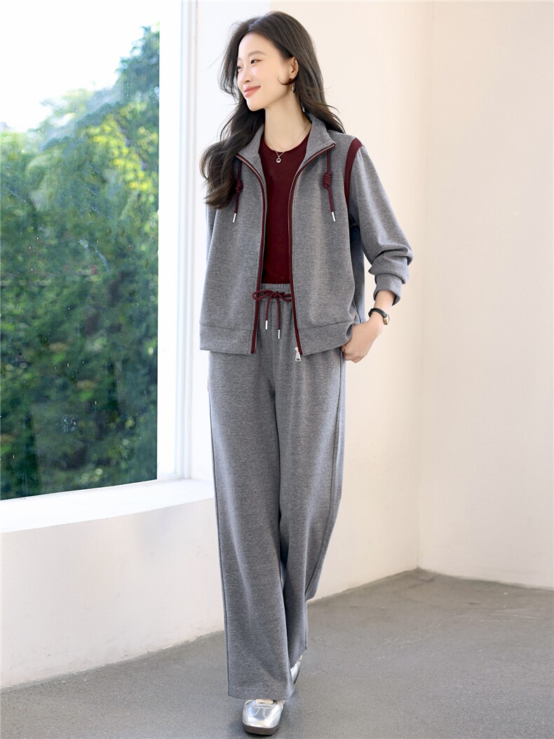 妈妈秋装2025新款休闲运动服套装洋气卫衣中年外套女春秋两件套,女装套装/套裙,涵誉