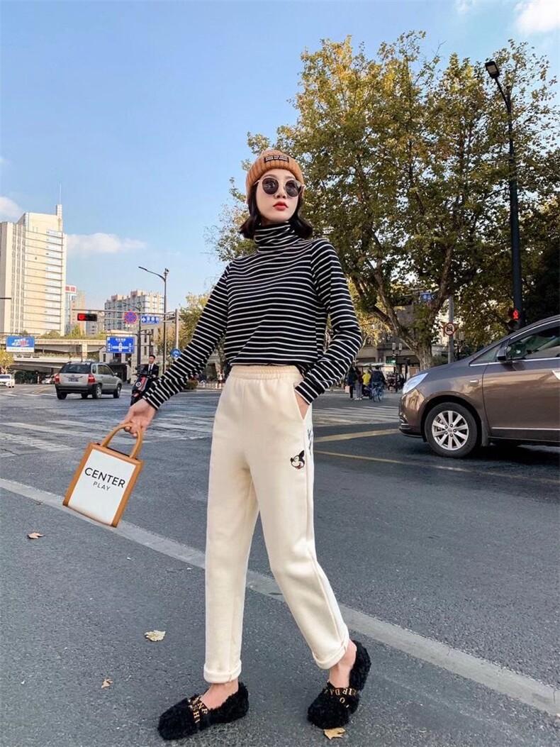 加绒卫裤休闲，女装休闲裤，雪儿诱惑