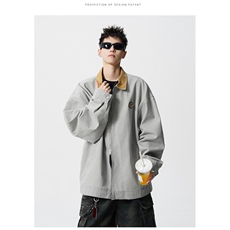 翻领卡哈特重磅简约经典高级休闲百搭潮夹克外套男2025JK1365-P95，男装夹克，星座1103-3