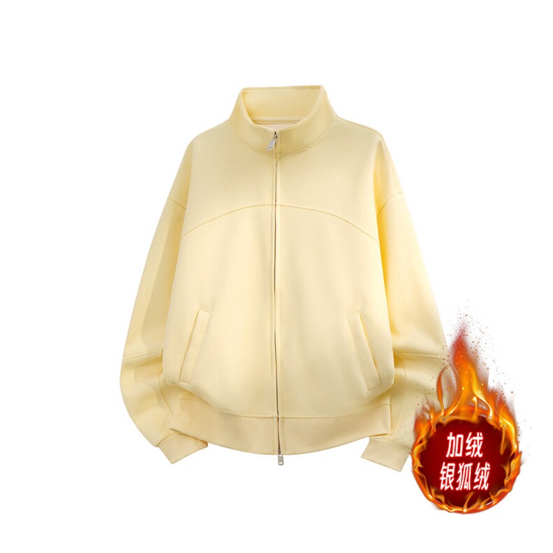 冬季450克加绒银狐绒抖音得物直播潮流卫衣外套AH923JR-P52，女装短外套，星座610B-1