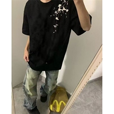 纯棉美式复古设计感短袖t恤男女夏季时尚百搭小众上衣服TC1479，男装T恤，星座1116A（原606A-3）