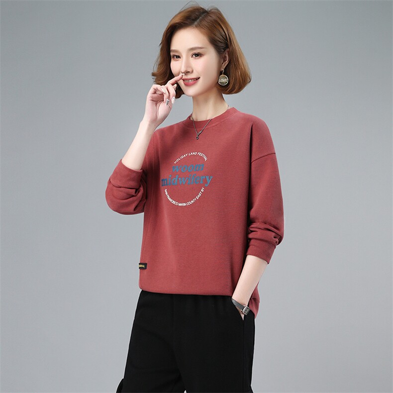 2022年秋季新款韩版套头卫衣女尝尝宽松显瘦字母上衣服,女装卫衣/绒衫,简韵佳