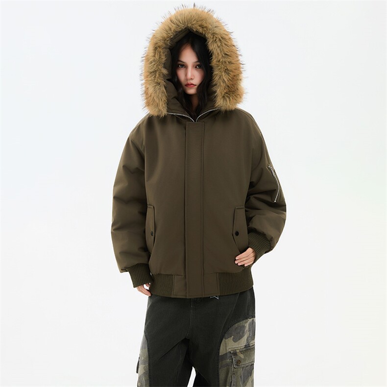 冬季美式cleanfit棉服毛领加绒加厚潮牌撞色棉服外套MY6868-P88,男装棉衣,星座610B-1
