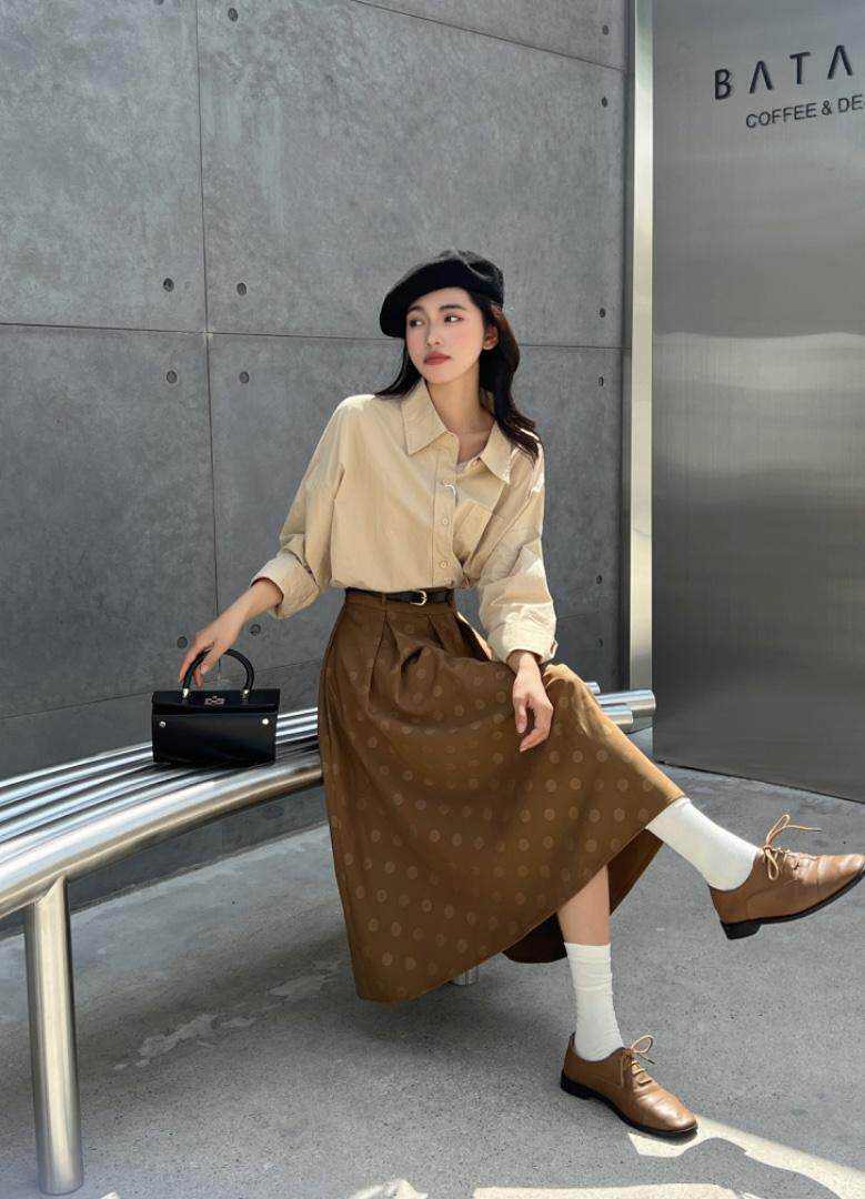 秋季印花百褶裙，其它，昕叶良品