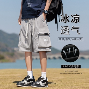 夏季大口袋工装裤男款式直筒五分短裤休闲裤217-2-K196-特P35