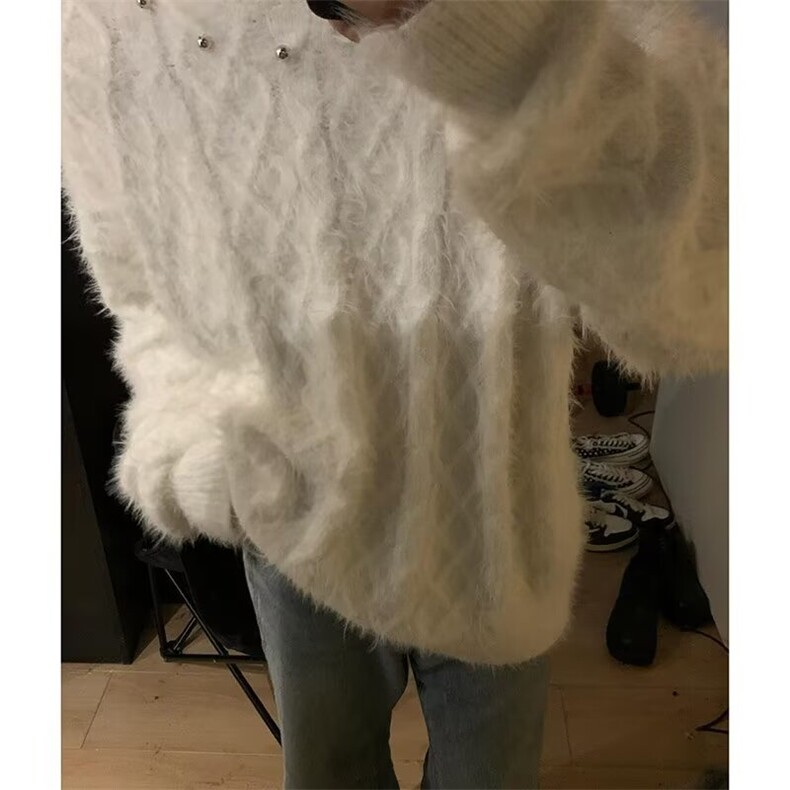 现货美式复古针织衫男女秋冬新款宽松慵懒风软糯毛衣L71633-p60,男装针织衫/毛衣,星座1008