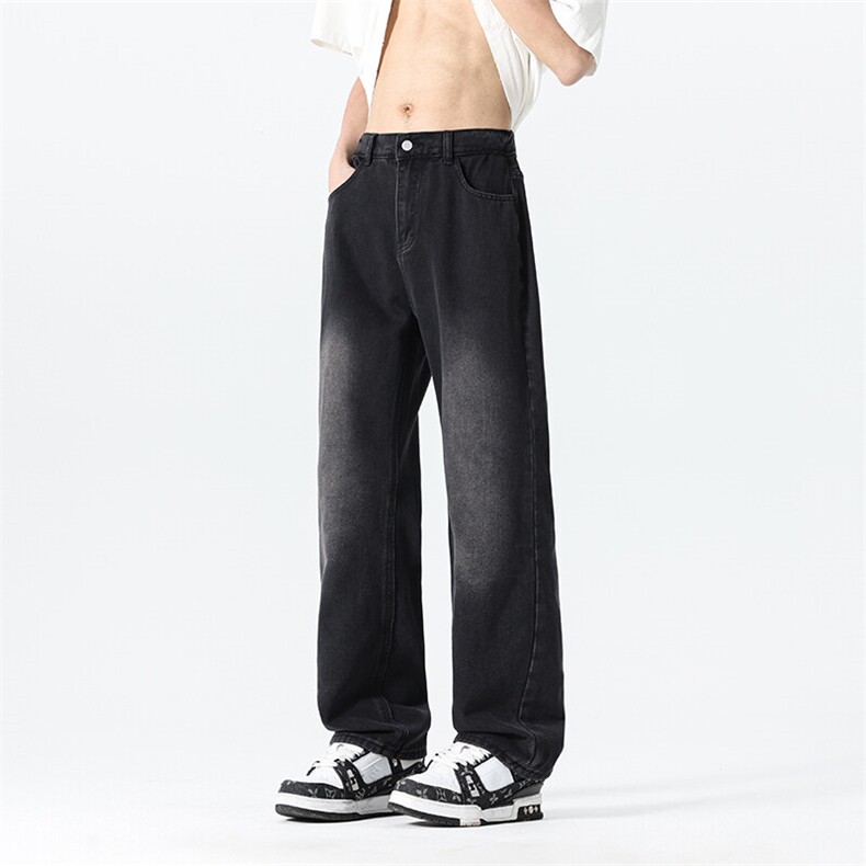 渐变色微喇牛仔裤男款美式高街vibe裤子微喇310A-4-JY-J901-P40,男装牛仔裤,星座310A-4