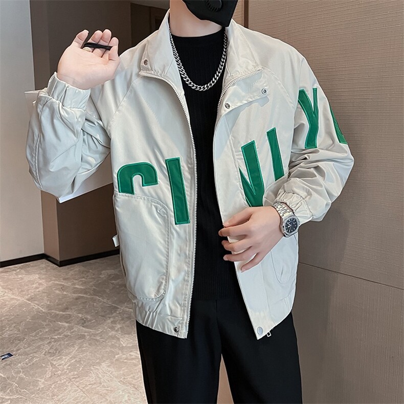 工装外套男新款潮流短款夹克衣服男士春秋款上衣图片