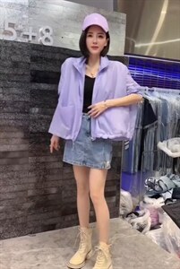 新款时尚糖果色休闲防晒衣图片