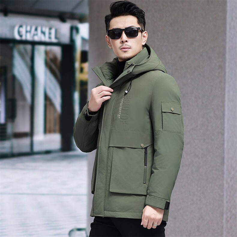 2025新款90鸭绒男士羽绒服连帽精品图片
