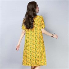 连衣裙2021年夏季气质韩版修身显瘦百搭中长款复古，女装连衣裙，小林双子