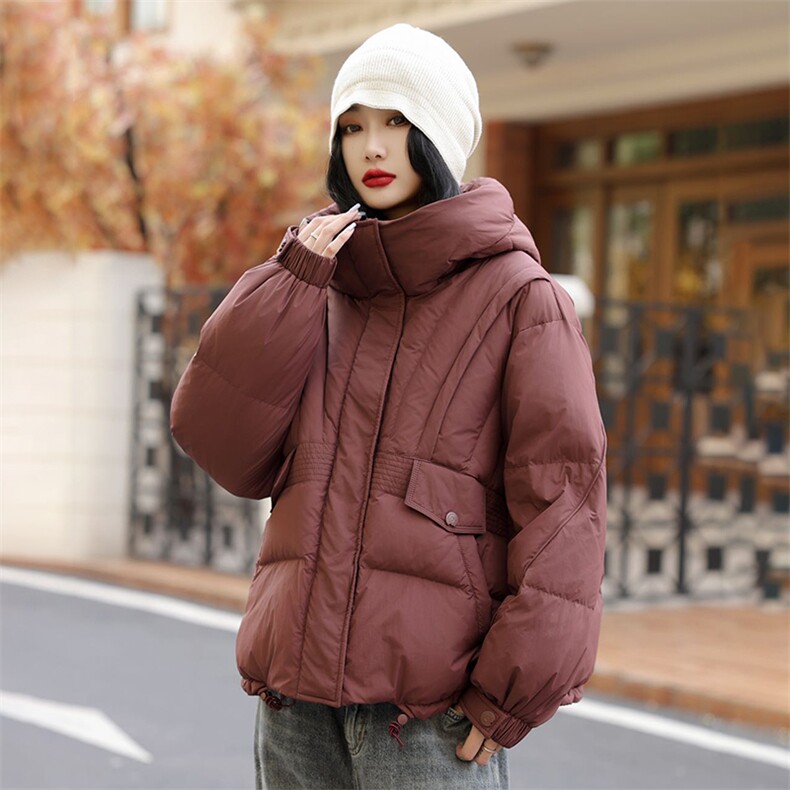YGYL2024冬季新款现货韩版时尚连帽90绒羽绒服,女装羽绒服,阳光伊恋
