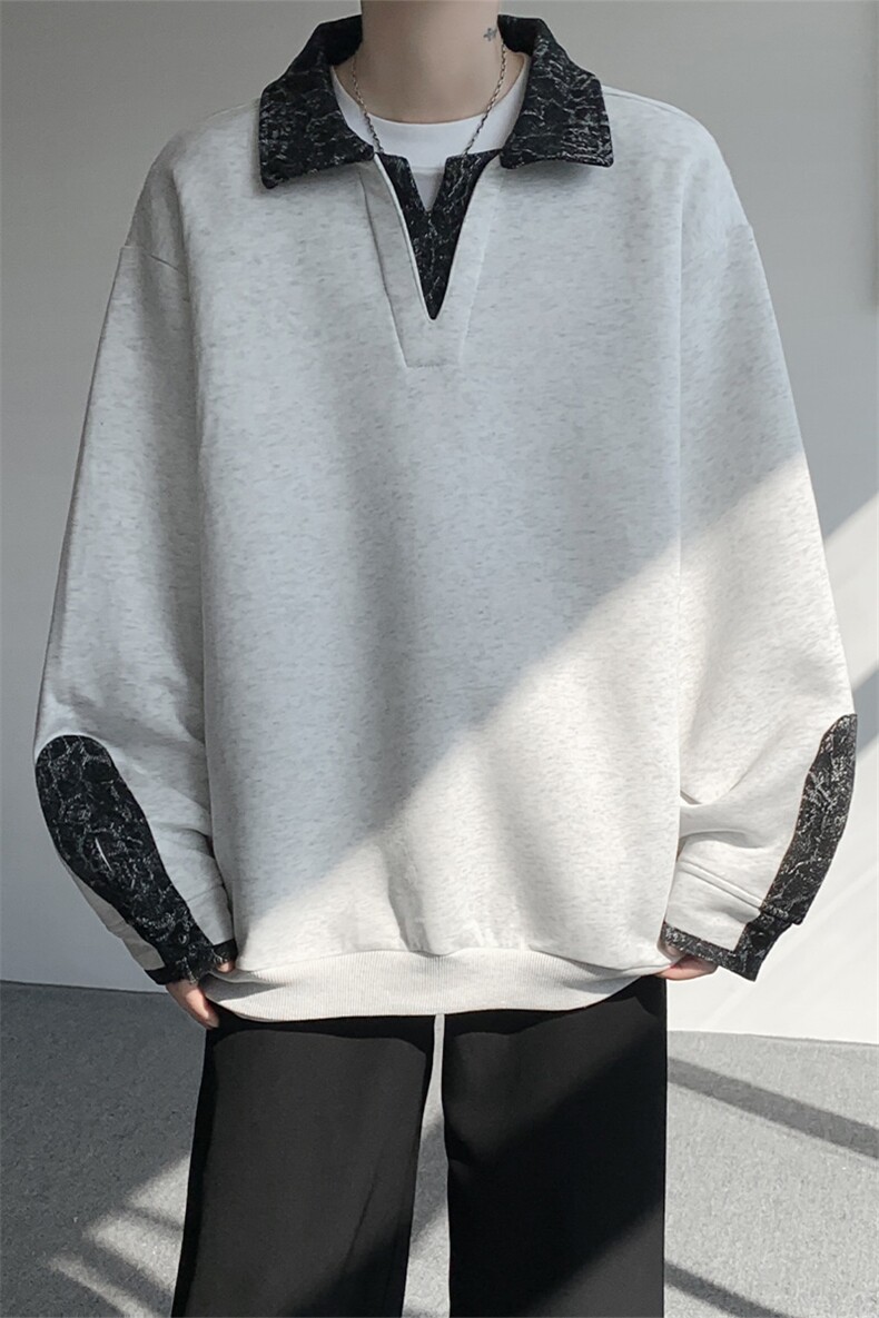 WY10173-特批50加绒P60美式重磅绒感V领卫衣大码撞色上衣外套,女装短外套,电商A059