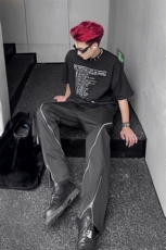 B221美式ins高街暗黑小众拉链情侣休闲冲锋裤LK23030-P65控88，男装休闲裤，电商B221