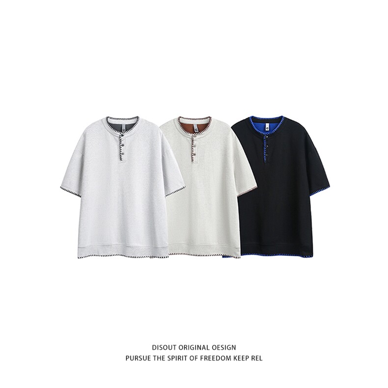 特P45无差价新款夏季潮流设计百搭短袖T恤-HT1009日系白底，男装T恤，电商A003