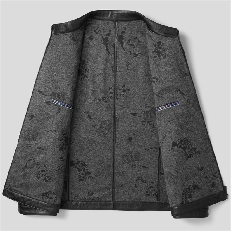 ZC2603秋冬新款皮衣男士牛皮夹克机车外套P390,男装皮衣,电商B360