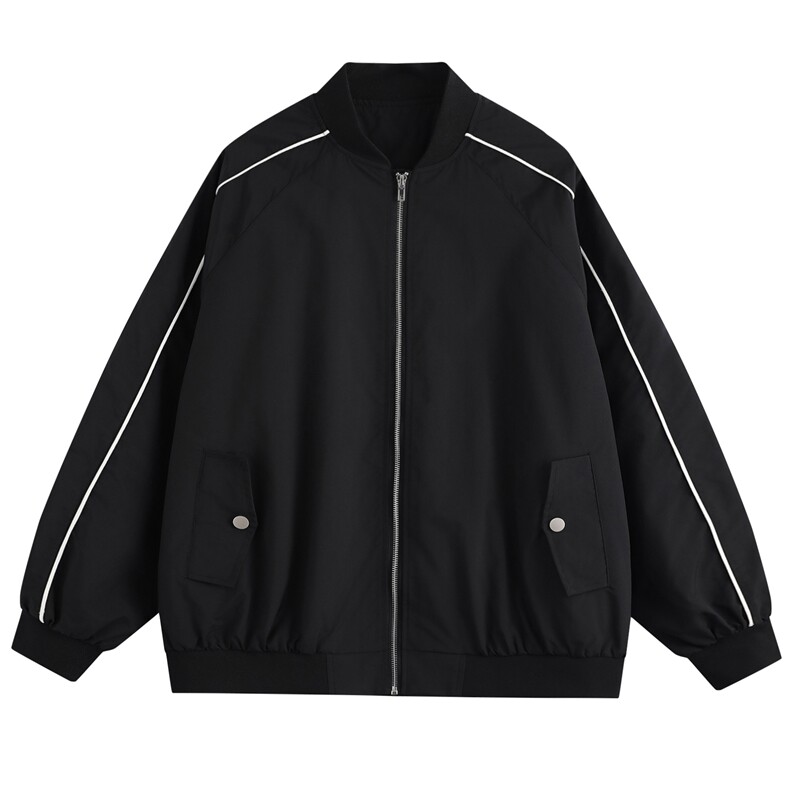 光板得物唯品二开秋装包边棒球服夹克外套F605TP58,男装夹克,电商A247