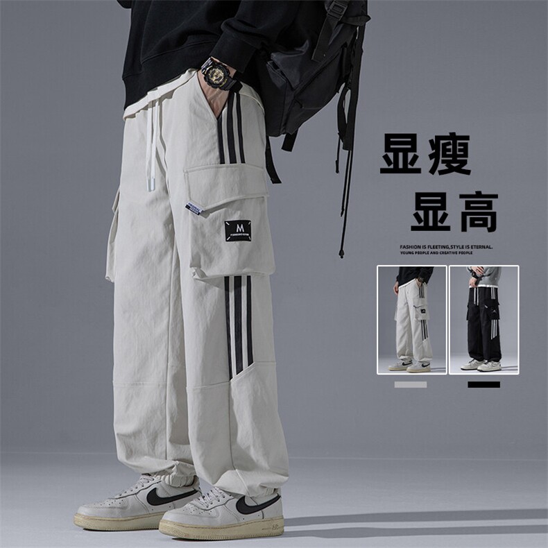 2025秋季新款灰墙大码马吉拉弹力工装裤M-5XHK24764-特P45，男装休闲裤，电商A022