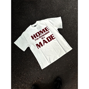 2026 春夏260G新款百搭英文印花短袖T恤 D328-6T1102-P25，男装T恤，电商D328