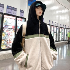 2024冬上新中性加绒加厚棉衣羊羔绒连帽外套男女986-P110控价158，男装棉衣，电商A441-1