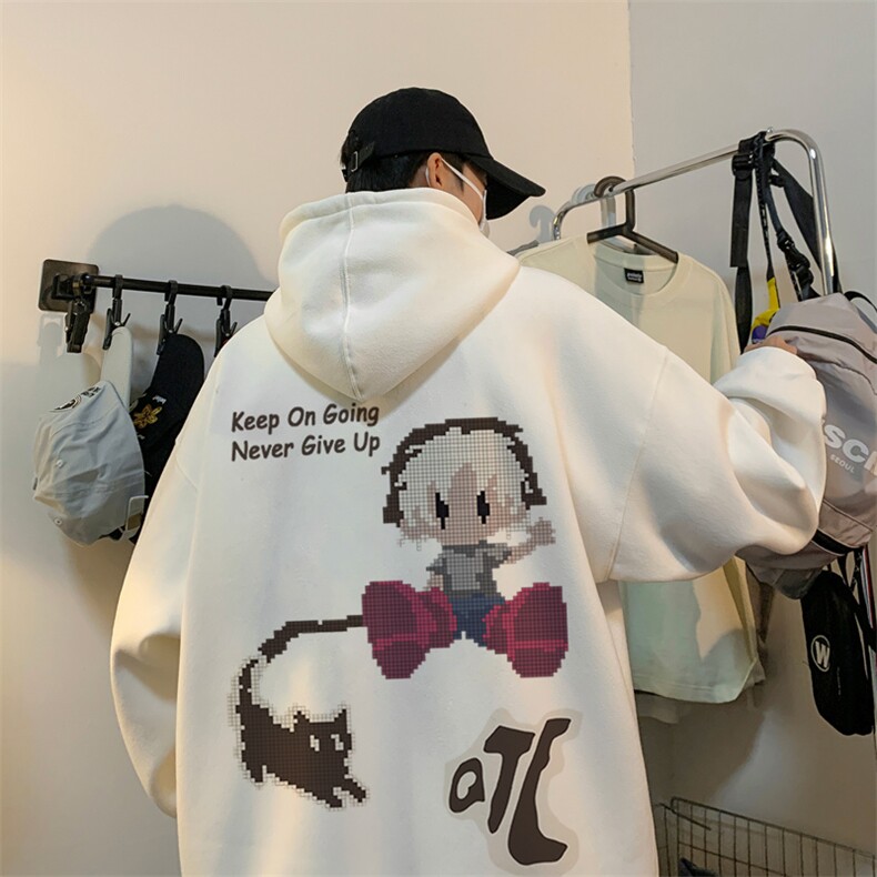 ！连帽圆领卫衣男装港风帽衫男LM160-P35,男装卫衣,电商B367