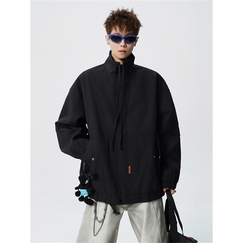 电商DSA028-JK2401特P45新款个性设计立领夹克男潮流外套，男装夹克，电商A028
