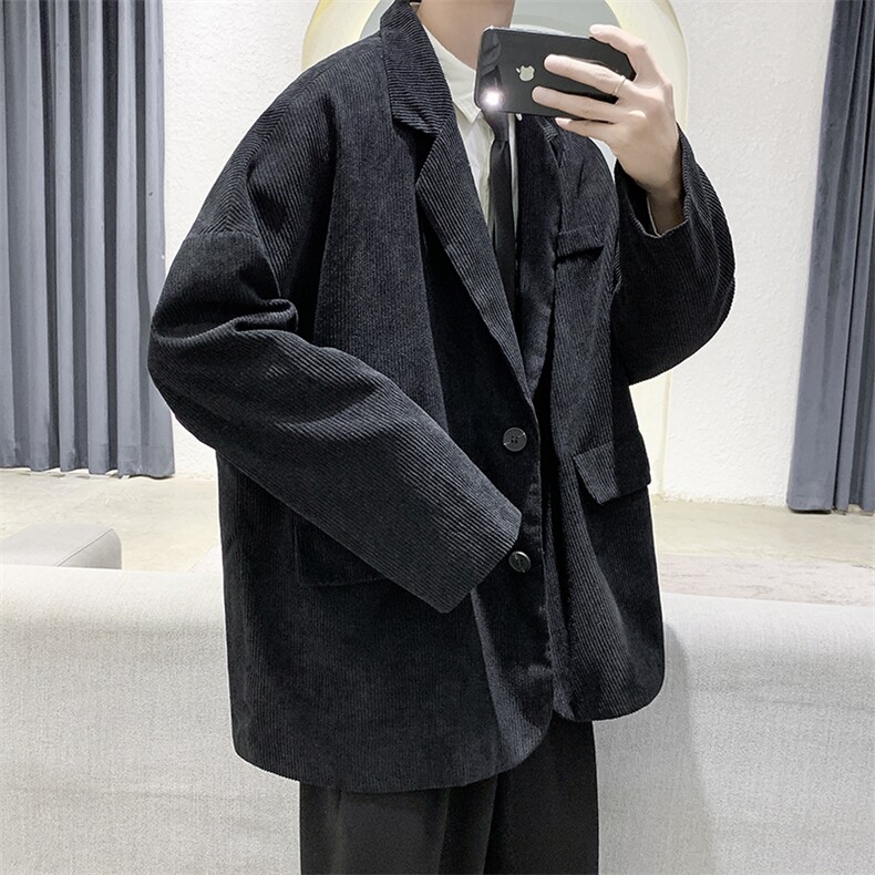 现货纯色宽松灯芯绒西服男小西装KD248-P65,男装西服套装,电商D312-1