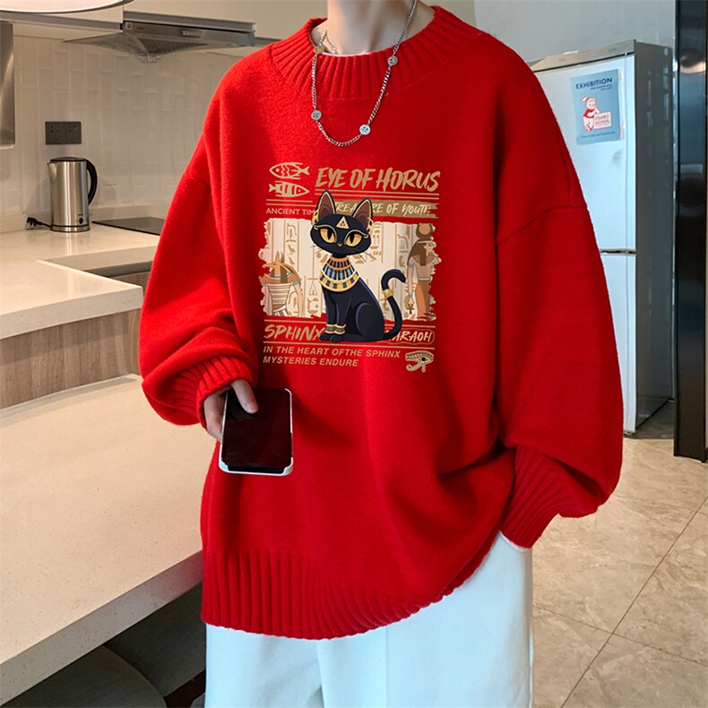 半高领毛衣男大码胖子针织衫毛线衣M18429-P45加绒款-P65,男装针织衫/毛衣,电商A040