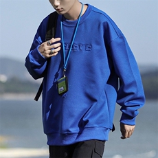 新款大斜纹卫衣钢印落肩宽松CITYBOY风VE2011-P42，男装卫衣，星座717