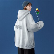 2025年秋冬季卫衣男小众潮牌小翅膀设计连帽衫外套A125-W40-P65,毛衣圣诞节穿搭图片