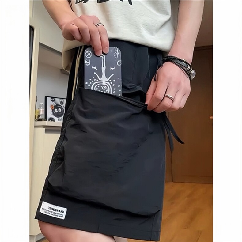 美式机能冲锋短裤男款夏季潮牌速干工装裤子大口袋休闲运动五分裤,男装牛仔裤,星座1210-1