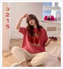 2022年春季新品樱桃七分袖，其它，木橙紫 MC·Z