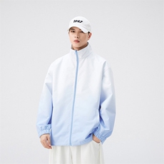 秋季宽松两面穿夹克男渐变立领上衣外套DSA157B-JK7906-P68，男装夹克，电商A157B