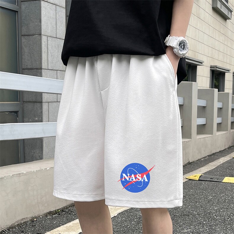 MK37252-P15 冰丝裤短裤男大码宽松休闲五分裤男运动中裤图片