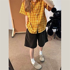 网图现货D258L1726特38水洗渐变灰短裤，男装牛仔裤，电商D258