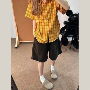 网图现货 D258 L1726 特38  水洗渐变灰短裤图片
