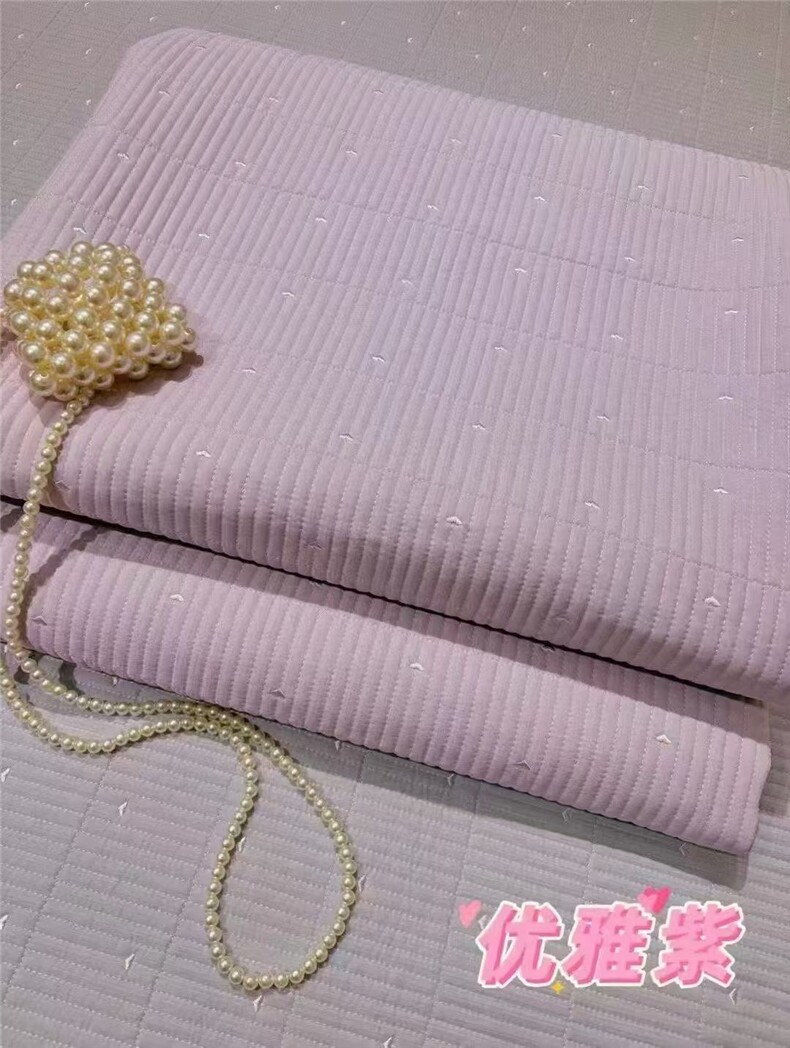 2025新款春夏凉感丝米粒绣纯色印花软凉席床盖锦纶冰感加厚床单，床品套件，牛米欧羽绒服工厂店