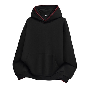 秋冬纯色设计感花边拼接连帽卫衣休闲百搭XZ302B-1-VE55179-P55图片