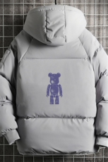 加厚加绒连帽衣男大码服男面包服男MY16242-P100网格挂拍，男装棉衣，电商A040A
