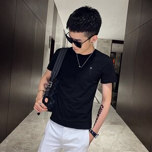 T 男士短袖t恤潮牌ins夏季修身风半袖潮流图片