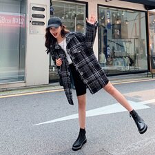 新款粗花呢宽松小香风外套洋气时尚舒适保暖优雅减龄，女装毛呢外套，艾艾淮淮