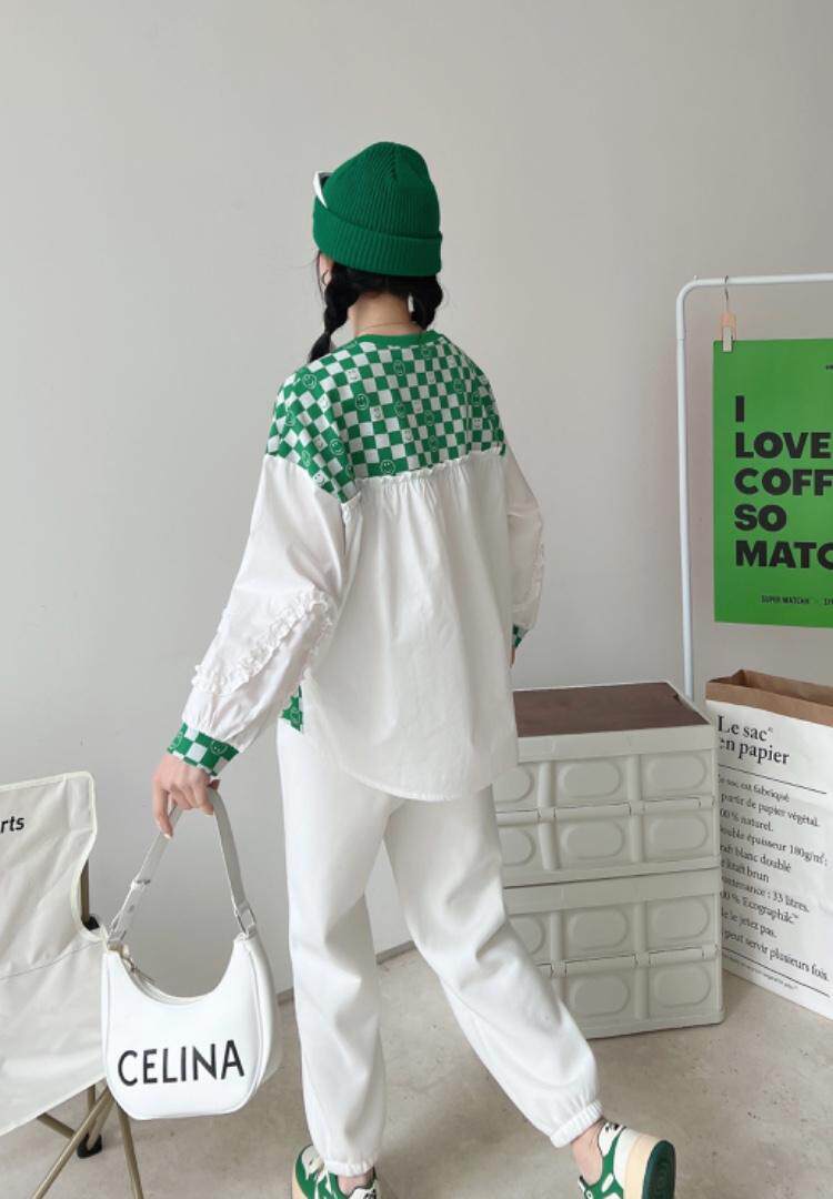 春款拼接卫衣，女装卫衣/绒衫，英雅姿秀