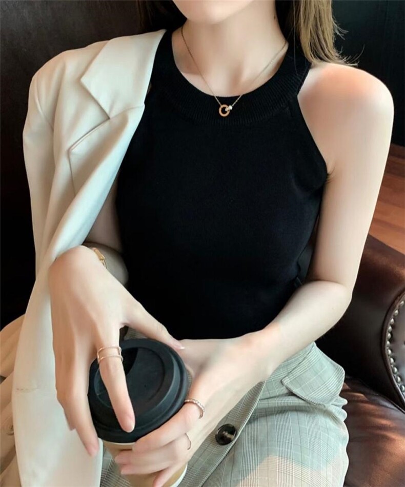 露肩背心，女装背心吊带，魅力元素