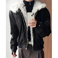 冬季美式座山雕翻领毛领棉衣男女情侣宽松保暖夹克棉服W897，男装夹克，星座1116A（原606A-3）