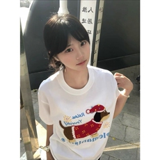 小狗刺绣纯棉短袖ZX0184-P35，男装T恤，星座313A(原308A-2)