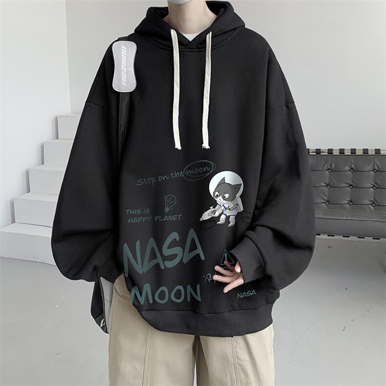 连帽卫衣男大码运动服帽衫外套WY2187-P35加绒款-P40,男装卫衣,电商A040