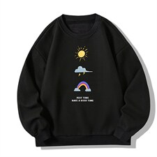 华夫格卫衣圆领卫衣男大码长袖t恤男外套HW762141-P30加绒款-P40，男装卫衣，电商A040