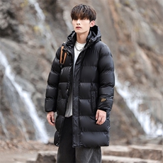 冬季中长款棉服加棉加厚男士棉袄连帽棉衣潮青年A266-MY903-P115，男装棉衣，电商A266